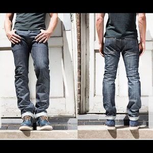 3sixteen x Rivet & Hide RH15 Slim Tapered stiff Salvador Jeans 34x36